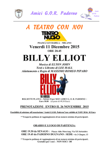 BILLY ELLIOT - Amici GOR Paderno