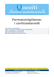 Farmacovigilanza: i corticosteroidi