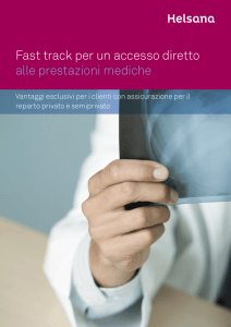 Fast track per un accesso diretto alle prestazioni mediche