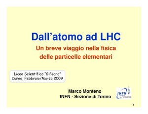 Dall`atomo Dall`atomo ad LHC - Liceo Scientifico e Classico Statale