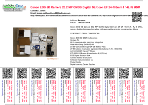 Canon EOS 6D Camera 20.2 MP CMOS Digital SLR