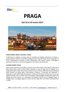 PRAGA Dal 16 al 19 marzo 2017