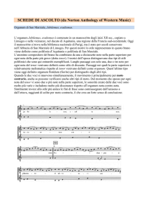 SCHEDE DI ASCOLTO (da Norton Anthology of Western Music)