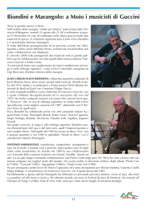 Biondini e Marangolo: a Moio i musicisti di Guccini