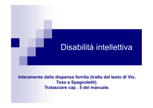 a «disabilità intellettiva