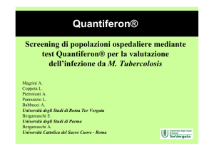 Diapositiva 1 - Medicina del Lavoro - Tor Vergata