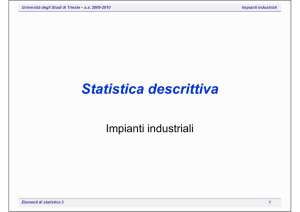 Statistica descrittiva - Università degli studi di Trieste