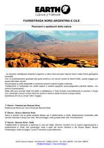Programma Fuoristrada Nord Argentina e Cile