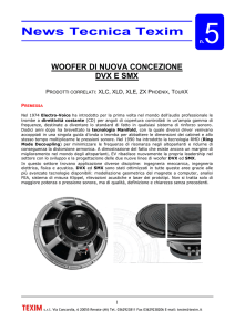 Pubblicazione Tecnica n.5 Woofer EV DVX e SMX