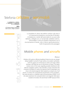 Telefonia cellulare e aeromobili - Agenzia nazionale per le nuove