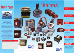 Brochure Trasformatori Italtras
