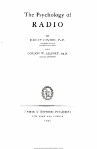 Psychology-of-Radio-Cantril-1935