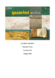 GUARINI ARCHIVI. Manuale Utente. Versione 2.0.2