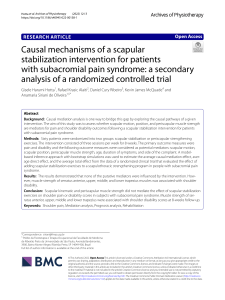 (2022) Causal mechanisms of a scapular stabilization intervention