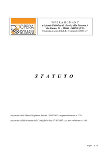 Statuto - Opera Romani
