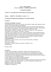Diritto ed economia - Liceo Classico "Dante Alighieri"