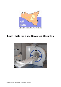 Linee Guida per il sito Risonanza Magnetica