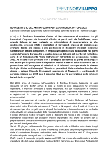 Comunicato stampa - Trentino Sviluppo