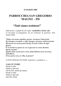 Incontro 25 Marzo 2009 - San Gregorio Magno Padova