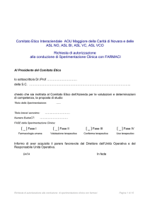 Farmaco - Comitato Etico Interaziendale Novara