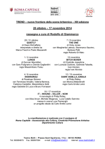 28 ottobre – 17 novembre 2014