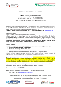 Informativa e scheda di adesione - Camera di Commercio di Forlì