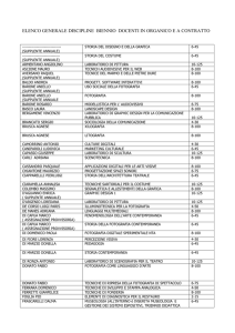 ELENCO GENERALE DISCIPLINE BIENNIO DOCENTI IN