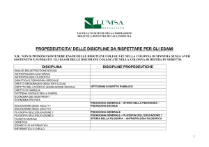 disciplina - Associazione “Casa Famiglia Rosetta