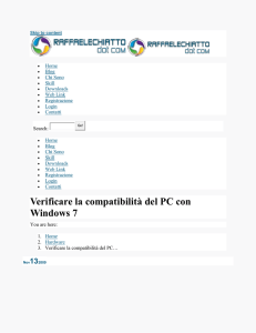 Verificare la compatibilità del PC con Windows 7