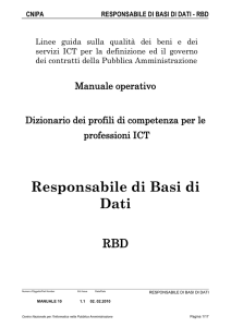 Responsabile di Basi di Dati - Formazione.provincia.foggia.it