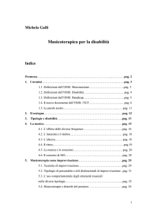 Musicoterapia per la disabilità