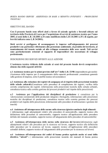 obiettivi del bando - Provincia di Lucca