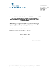 Pagina 1 Ministero della Salute Unità: SPOLD Responsabile del