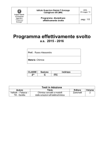 2015-2016_programma - Istituto Statale " Francesco Gonzaga "