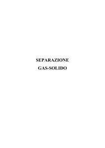 Separazione gas solido
