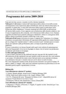 programma del corso 2009