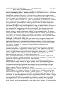 LEZIONE DI ONCOLOGIA MEDICA Prof - Digilander