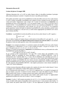 16/05/2008 - Matematica e Informatica