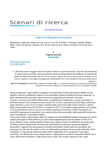 NEUROSCIENZE Come il cervello genera la coscienza Recensione