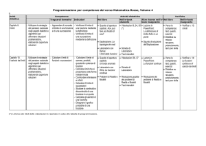 Programmazione didattica per un 4^ anno