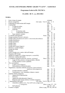 PROGRAMMA SVOLTO – CLASSE 1 G