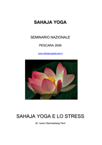 Stress e malattia - Sahaja Yoga Abruzzo
