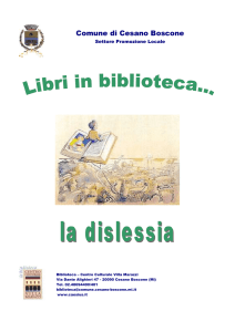 Dislessia - Comune di Cesano Boscone