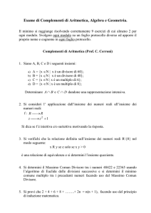 generale 1°appello 04-05 - Matematica e Informatica