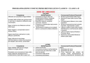 asse dei linguaggi - Liceo Classico Psicopedagogico Cesare