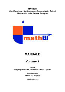 Volume 2: Support - Matematica e Informatica