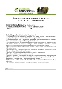 5) Cinematica e dinamica