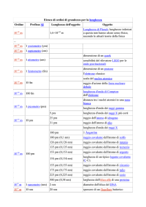 ordini di grandezza - università degli studi di catania