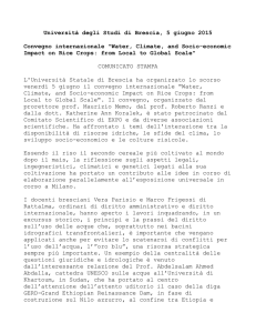 Comunicato Stampa - Società Idrologica Italiana
