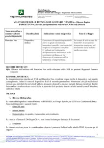 Giunta Regionale Direzione Generale Salute Governo dei dati, delle